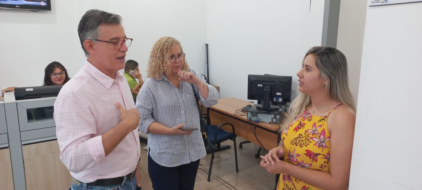 Durante a visita foram apresentadas as rotinas administrativas e normativos interno