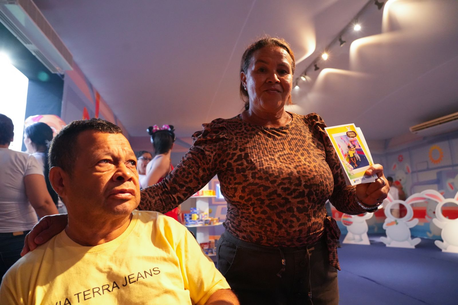 Marines Alves fez questão de levar o irmão, José de Oliveira