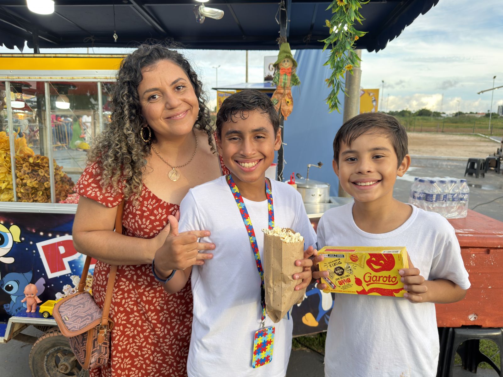 Vinícius Medeiros participou com o irmão Davith Guilherme e a mãe, Raiane Patrício, e saiu satisfeito com o que encontrou